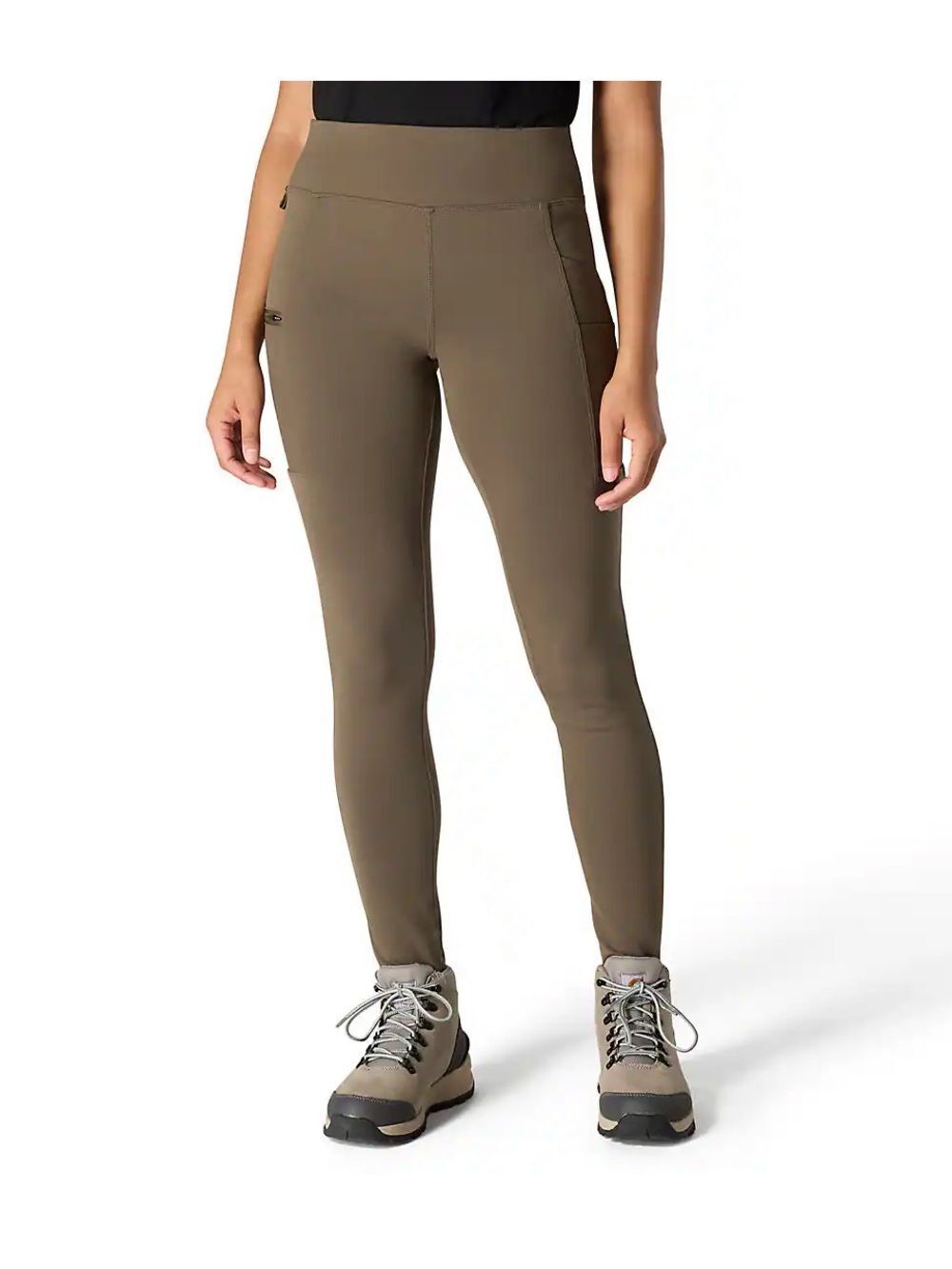 Carhartt Force Lightweight Leggings Tan Pockets Utility Size S 4-6